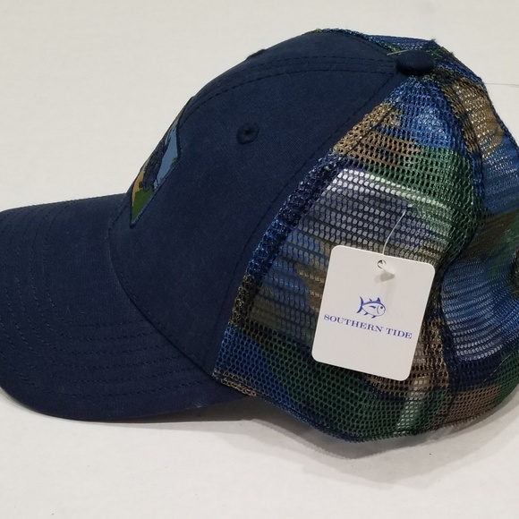 SouthernTide fishing snap back trucker hat - Picture 3 of 5